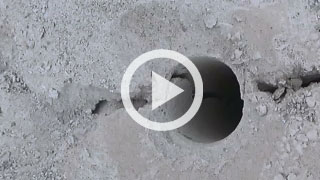 video: View of crack from splitter
